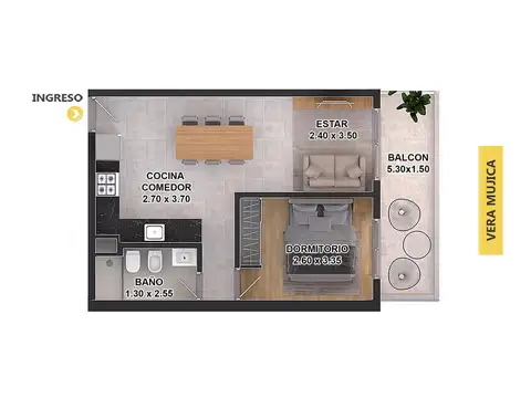 Departamento en Venta en Luis Agote, Rosario