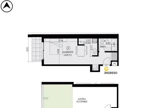 Departamento en Venta en Nuestra Señora De Lourdes, Rosario