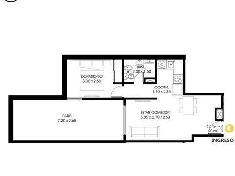 Departamento en Venta en Centro, Rosario