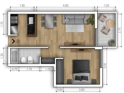 Departamento en Venta en Centro, Rosario