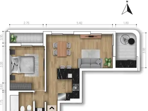 Departamento en Venta en Centro, Rosario