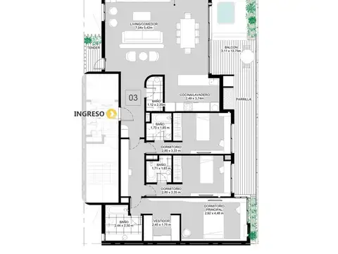 Departamento en Venta en Centro, Rosario