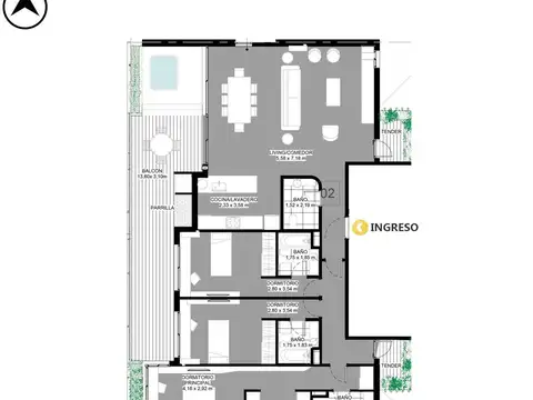 Departamento en Venta en Centro, Rosario