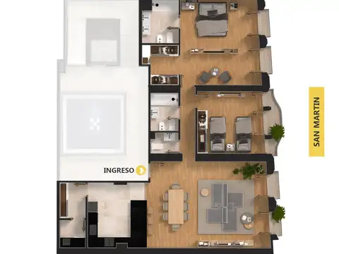 Departamento en Venta en Centro, Rosario