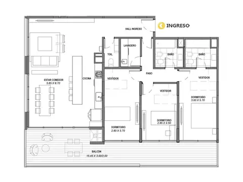 Departamento en Venta en Pichincha, Rosario