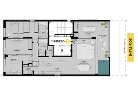 Departamento en Venta en Centro, Rosario