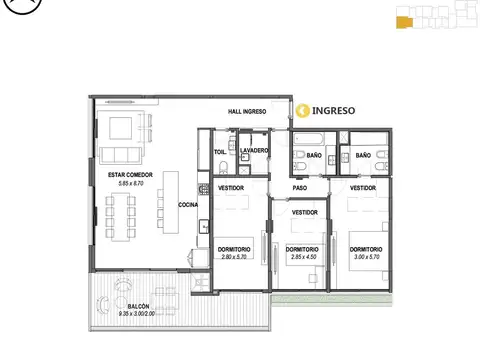 Departamento en Venta en Pichincha, Rosario