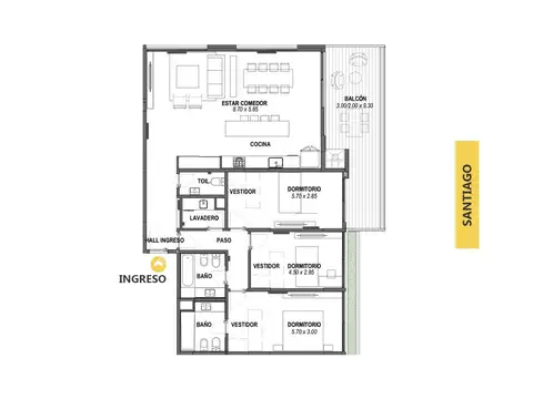 Departamento en Venta en Pichincha, Rosario