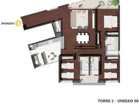 Departamento en Venta en Pichincha, Rosario