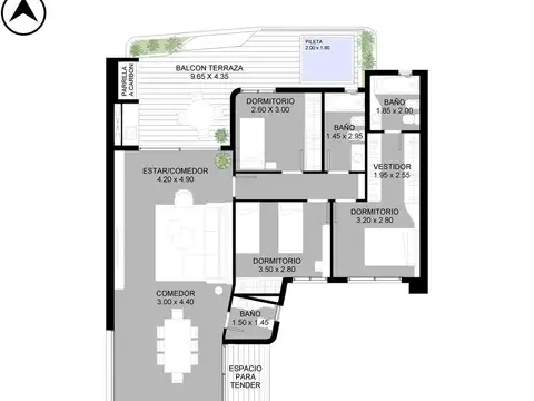 Departamento en Venta en Abasto, Rosario