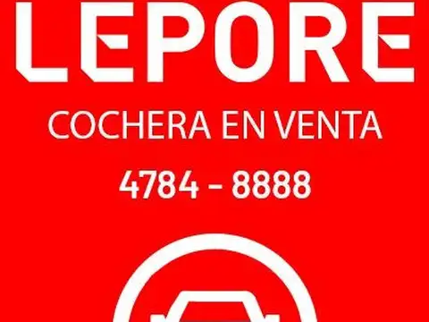 Cochera en Venta en Belgrano, CABA