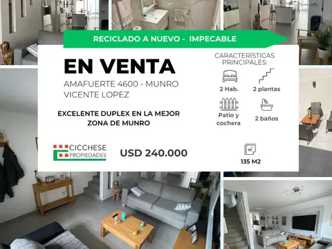 Casa en Venta en Munro, Partido de Vicente López