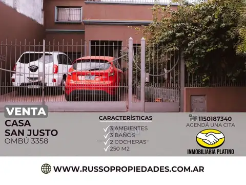Casa en Venta en San Justo, Partido de La Matanza