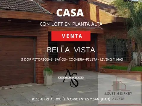 Casa en Venta en Bella Vista, Partido de San Miguel