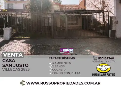 Casa en Venta en San Justo, Partido de La Matanza