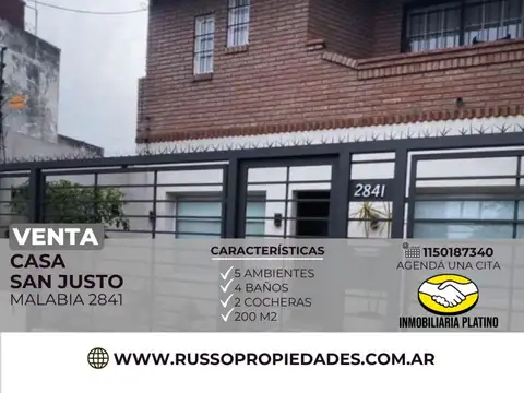 Casa en Venta en San Justo, Partido de La Matanza