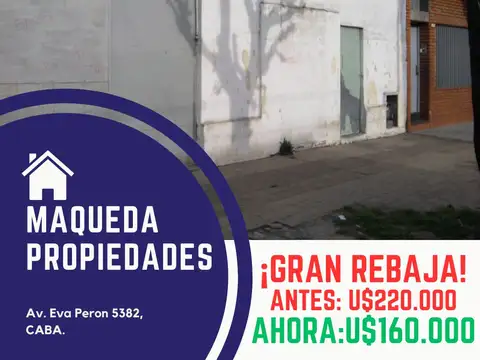 Terreno en Venta en Villa Lugano, Capital Federal
