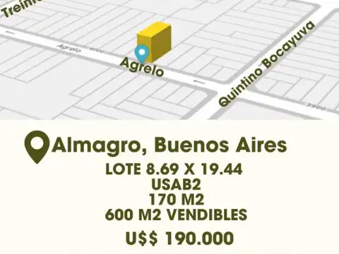 Terreno en Venta en Almagro, Capital Federal