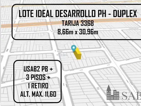 Terreno en Venta en Boedo, CABA