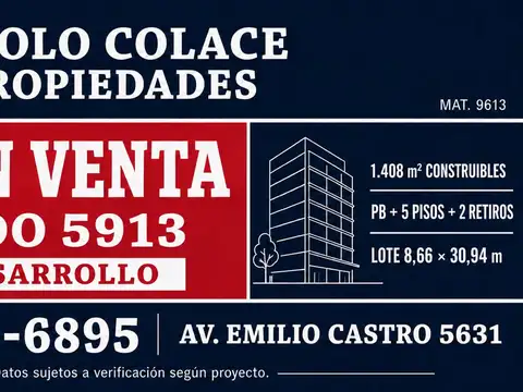 Terreno en Venta en Mataderos, CABA