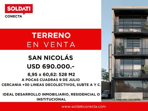 Terreno en Venta en San Nicolás, Capital Federal