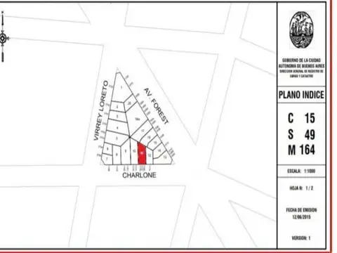 Terreno en Venta en Chacarita, Capital Federal