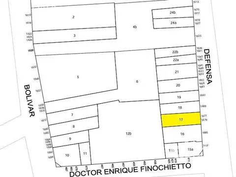 Terreno en Venta en San Telmo, Capital Federal