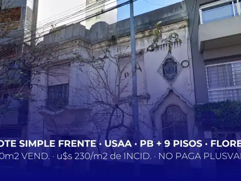 Terreno en Venta en Flores, Capital Federal