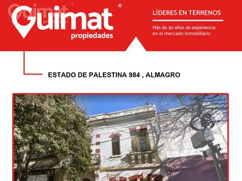 Terreno en Venta en Almagro, CABA