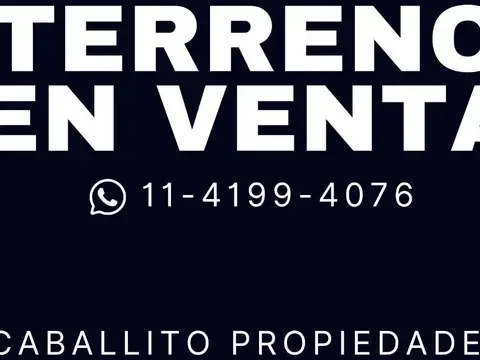 Terreno en Venta en Villa Crespo, CABA
