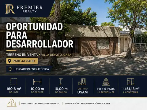 Terreno en Venta en Villa Devoto, Capital Federal