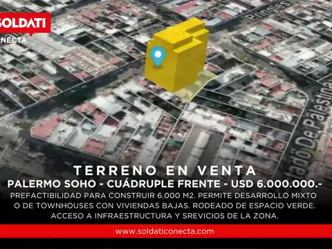 Terreno en Venta en Palermo Soho, Palermo