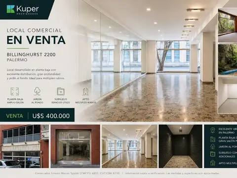 Local en Venta en Palermo, CABA