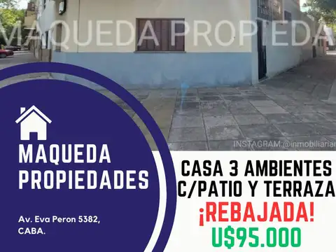 Casa en Venta en Villa Lugano, Capital Federal