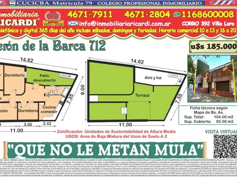 Casa en Venta en Villa Luro, Capital Federal