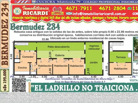 Casa en Venta en Villa Luro, Capital Federal