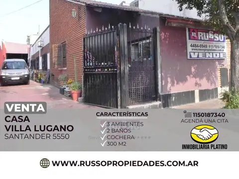Casa en Venta en Villa Lugano, Capital Federal