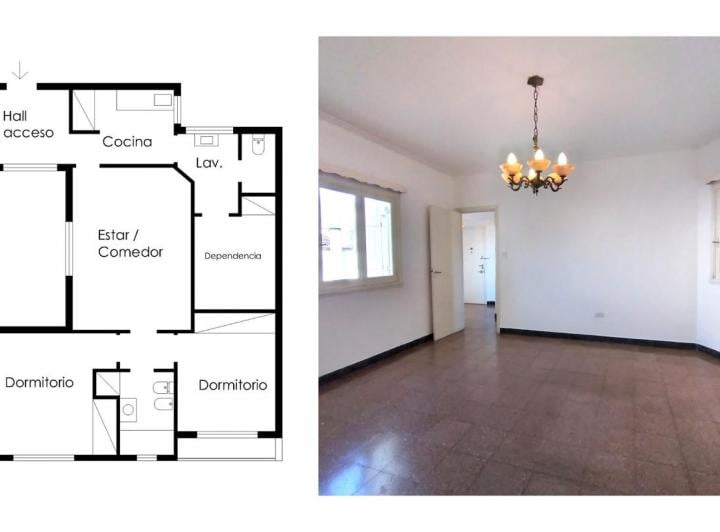 Departamento · 72m² · 3 Ambientes