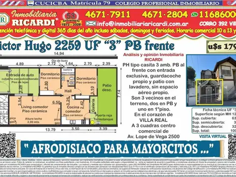 PH en Venta en Villa Real, Capital Federal