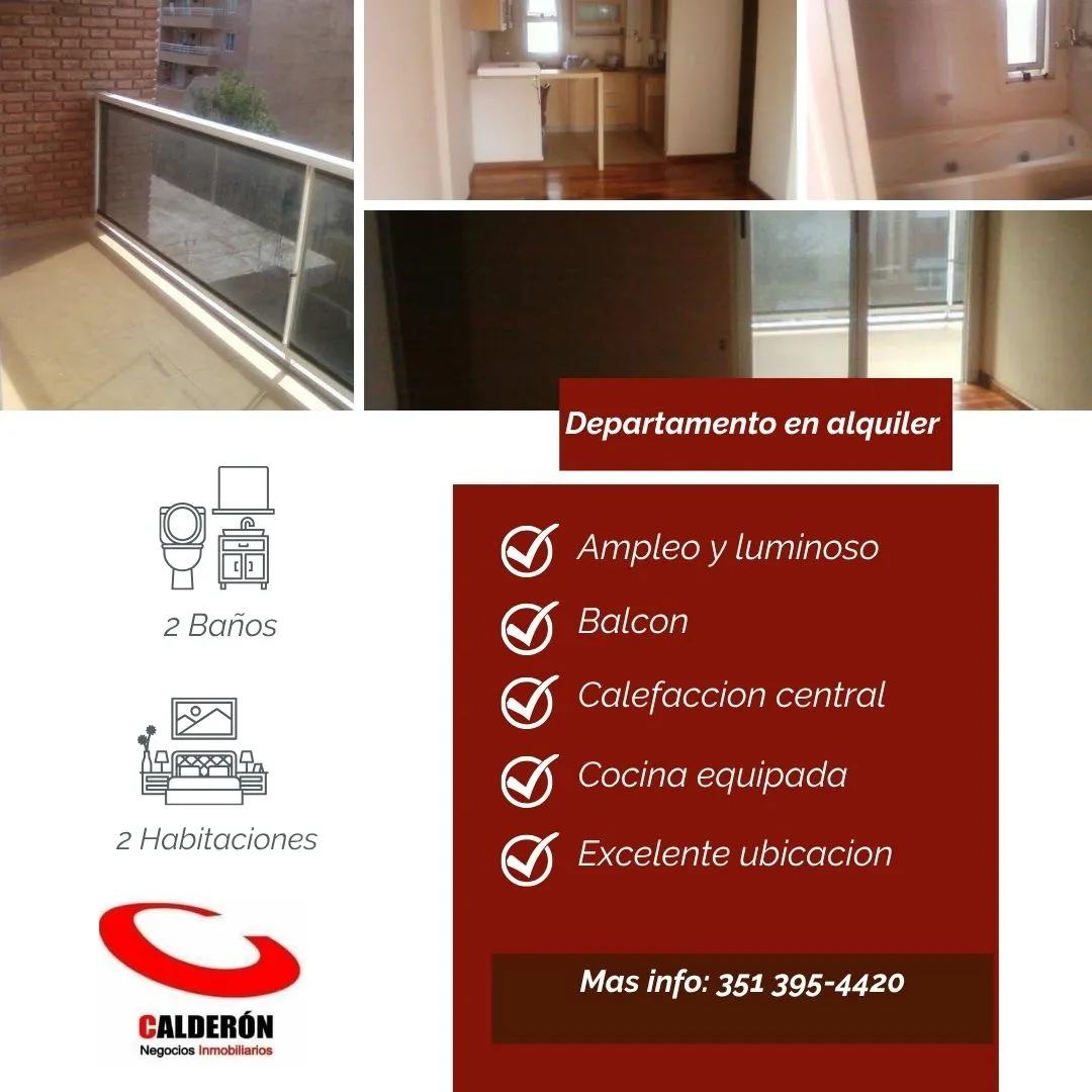 Departamneto en alquiler Nueva Cordoba