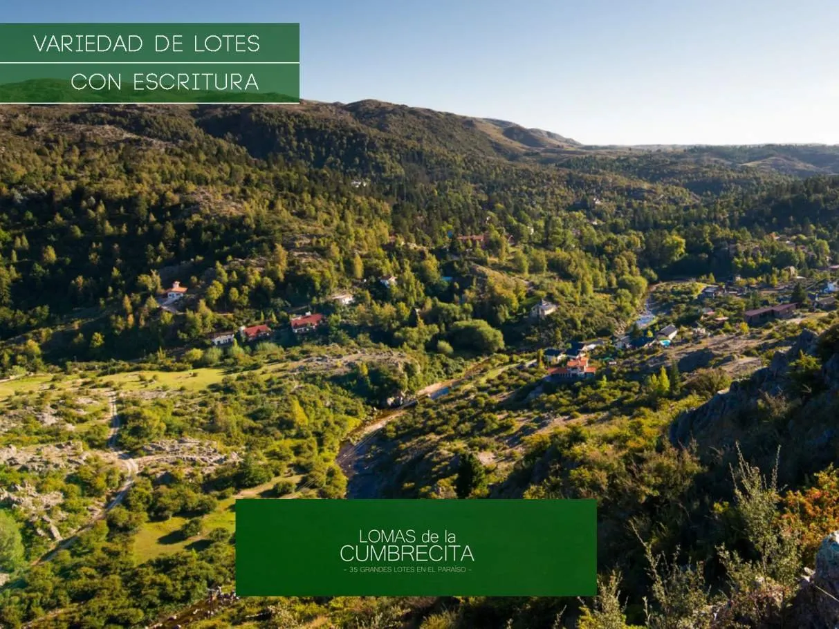 Terrenos en Venta La Cumbrecita, Córdoba