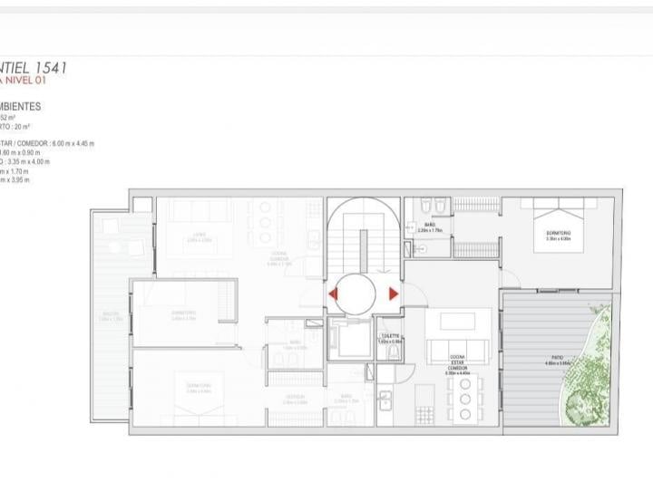 Departamento · 51m² · 2 Ambientes