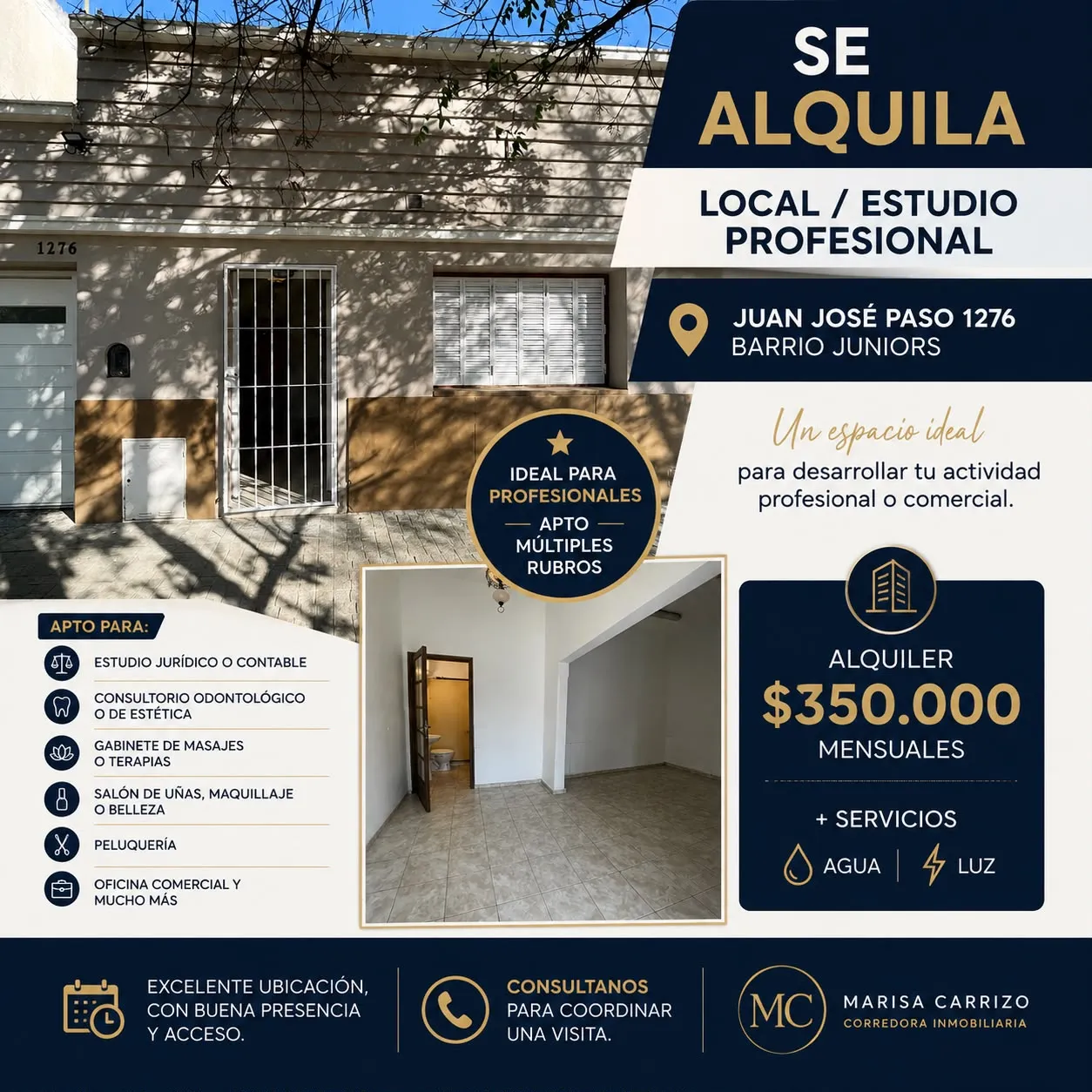 LOCAL/ESTUDIO EN ALQUILER EN BARRIO JUNIORS
