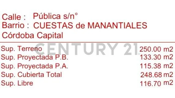 Tu primer hogar a estrenar en CUESTAS DE MANANTIALES | 3 Dorm. + Patio con Asado...