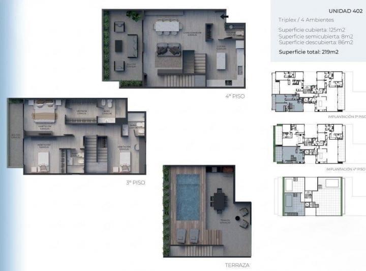 Departamento · 125m² · 4 Ambientes