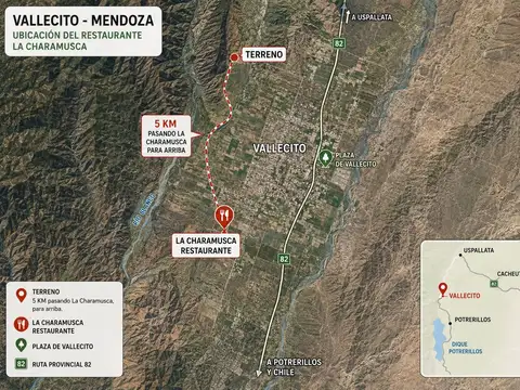 Terreno en Venta en Potrerillos, Luján de Cuyo