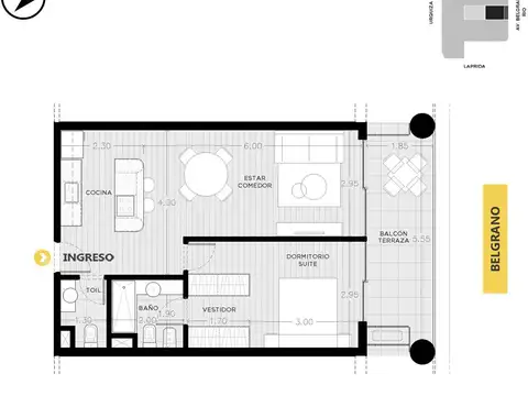 Departamento en Venta en Centro, Rosario