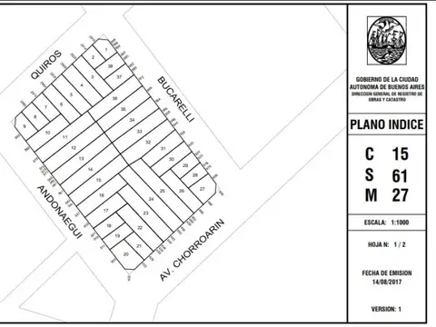 Terreno en Venta en Parque Chas, Capital Federal
