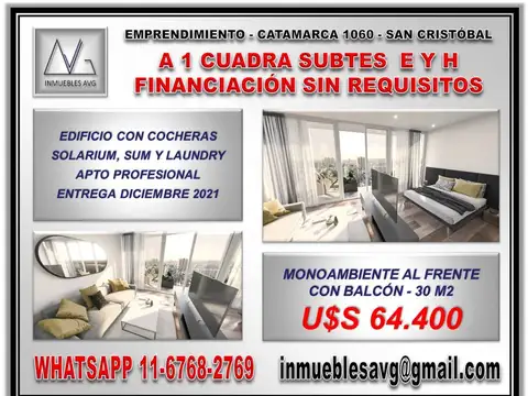 Departamento en Venta en San Cristobal, Capital Federal