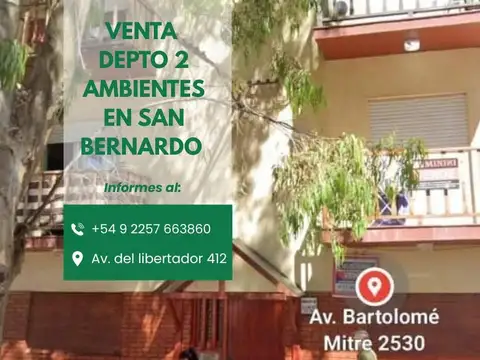 Departamento en Venta en San Bernardo del Tuyú, Partido de La Costa